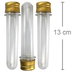 Potinhos para Lembrancinhas - Tubete Tampa Ouro
