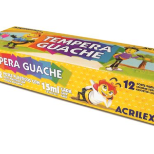 Tempera Guache - 12 unidades - Acrilex