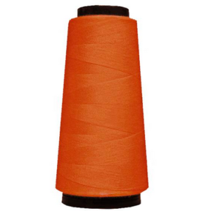 Linha 120 laranja 1500 jardas para costura