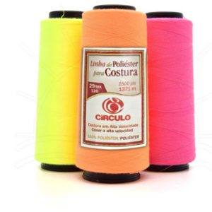 Linha para Costura Reta 120 Neon Círculo - 1371 metros