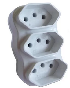Benjamim c/3 saídas padrão branco Multi BT 1 UN
