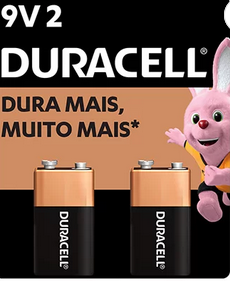 Bateria Alcalina Duracell 9V - BT 2 UN