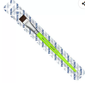 Pincel chato reto n.20 verde 095-20 BT 1 UN