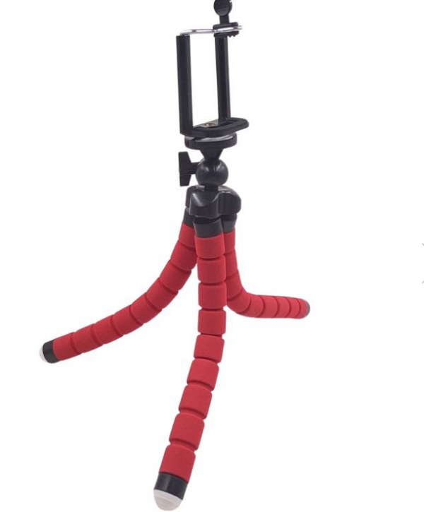 Tripé de Esponja Flexível - Vermelho - Imagem 2