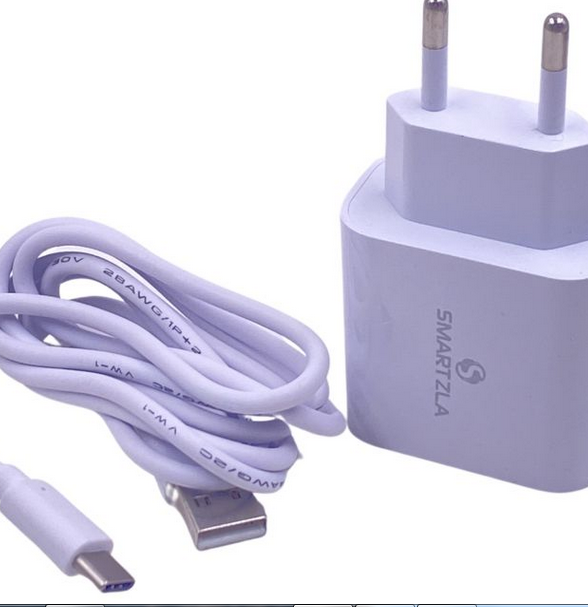 Kit Carregador de Parede Smartzla SAT012C 3 Usb + Cabo Usb Type C - Imagem 2