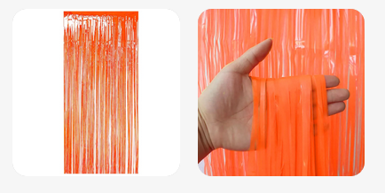 Cortina Neon Laranja - Imagem 2
